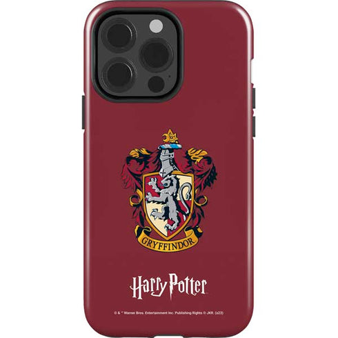Wizarding World Harry Potter Gryffindor House Crest iPhone 15 Pro Impact Case